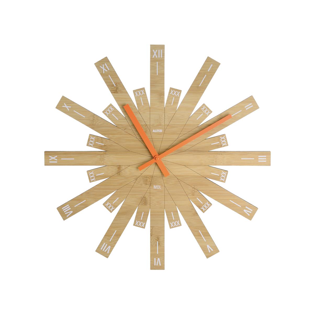 photo raggiante orologio da parete in legno di bambà¹