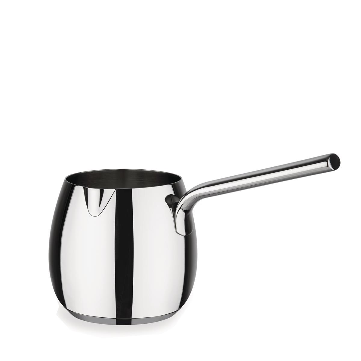 photo Alessi-Mami Milk boiler in polished 18/10 stainless steel suitable for induction