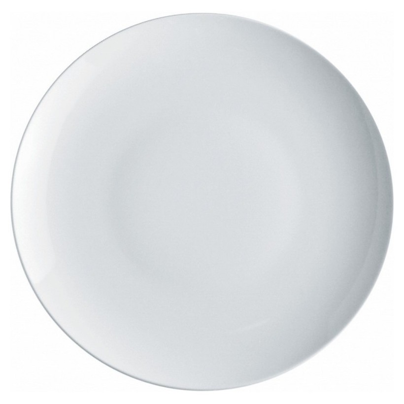 photo mami round serving plate in white porcelain