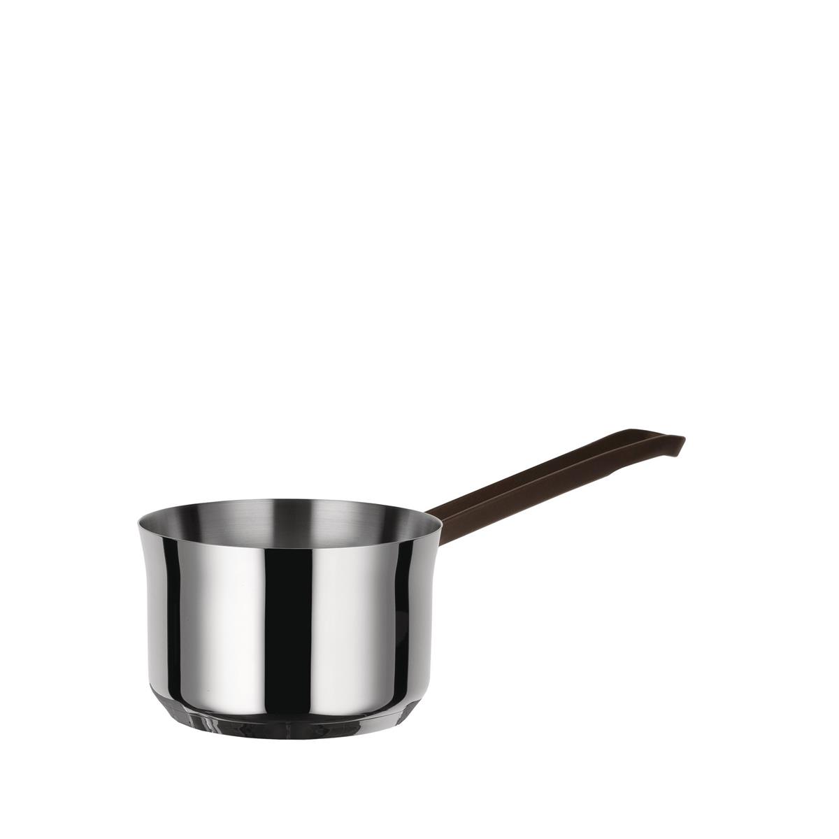 photo edo long-handled saucepan in 18/10 stainless steel suitable for induction