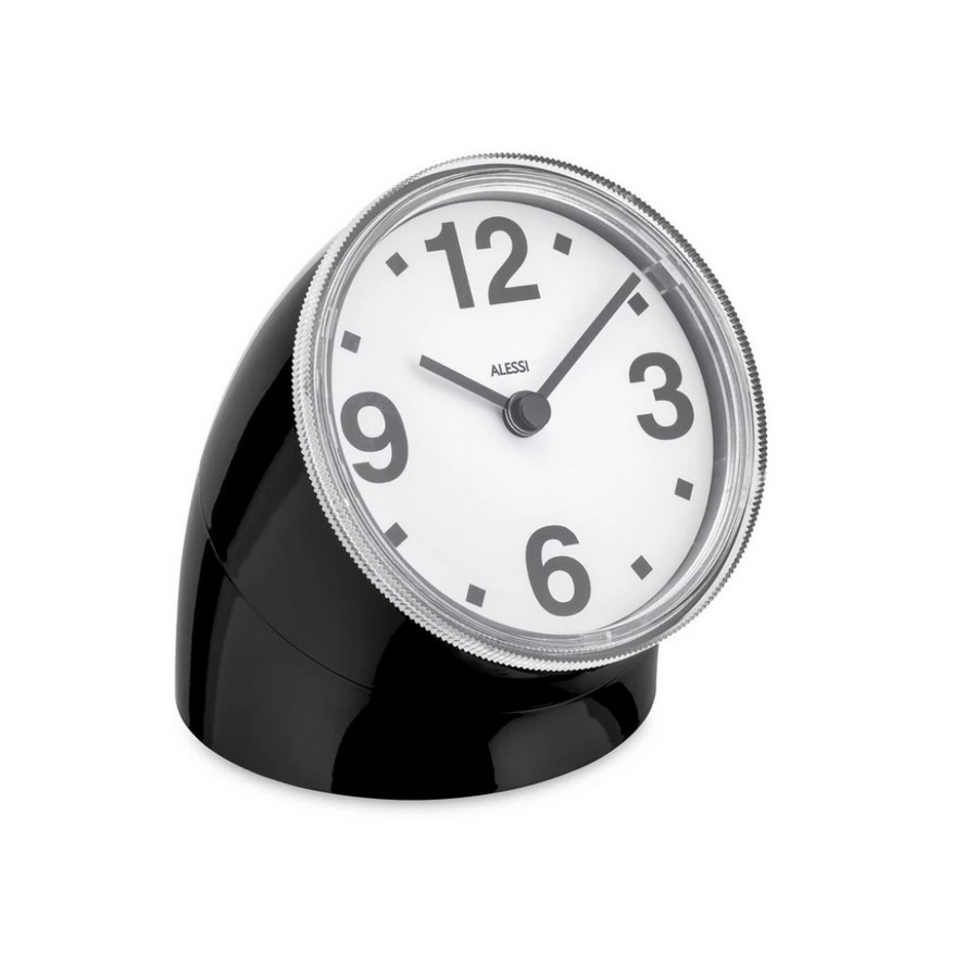 photo Alessi-Cronotime Table clock in ABS, black