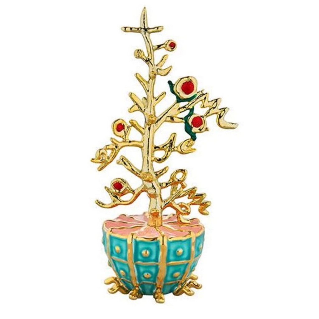 photo the tree of good decoration in porcelain and golden resin