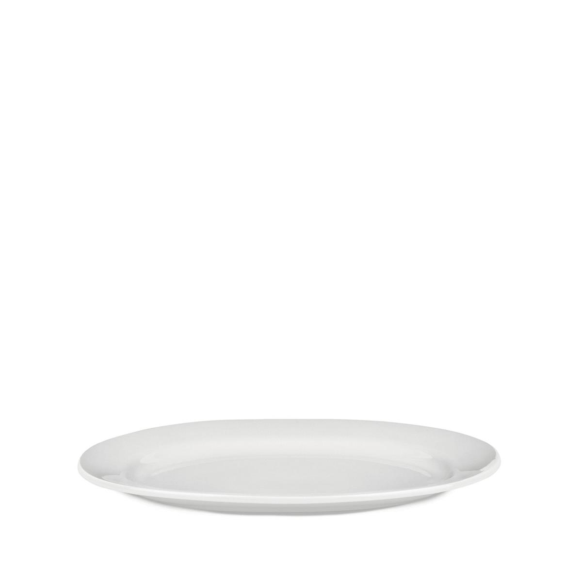 photo platebowlcup piatto da portata ovale in porcellana bianca