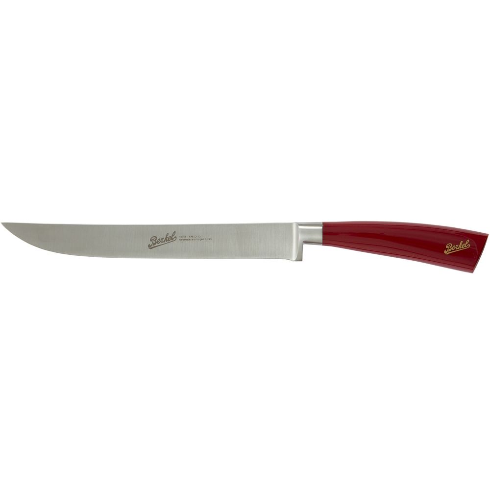photo coltello elegance rosso - coltello arrosto cm.22