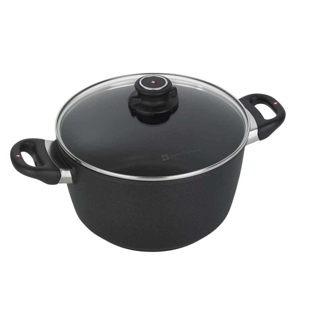 photo xd 5.2 l non-stick saucepan with glass lid - induction