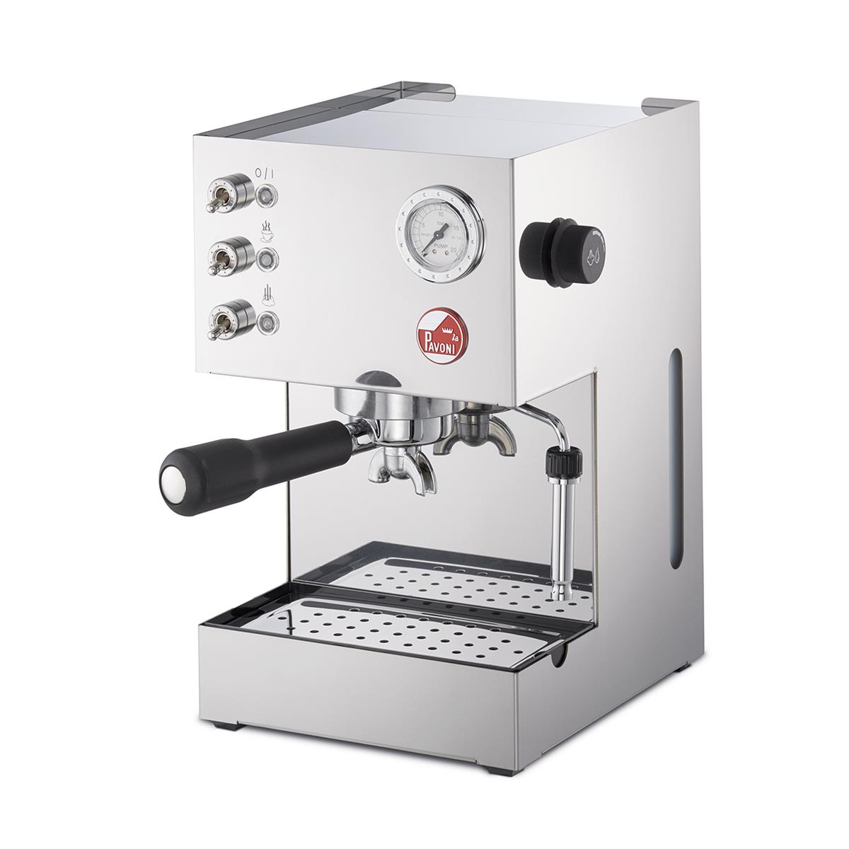 photo gran caffè steel - macchina del caffè manuale 230 v