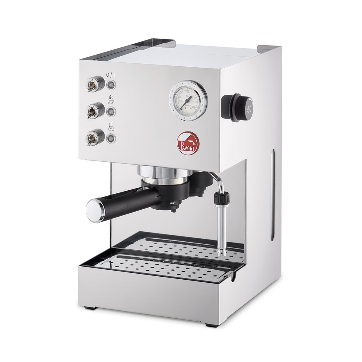 photo pressurized gran caffee steel - manual coffee machine 230 v