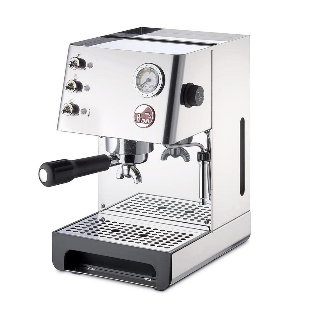 photo baretto steel ev - macchina per caffè espresso e cappuccino 230 v