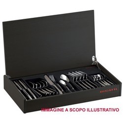 Flatware Set Model RINASCIMENTO (ghiera argentatura anticata) - Set 24 pieces