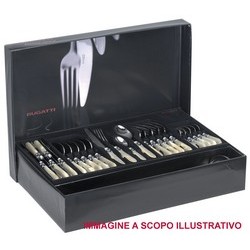 Flatware Set Model RINASCIMENTO (ghiera dorata) - Set 50 pieces