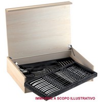 photo Cutlery Model DUETTO - Set of 75 pieces 1