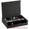 photo Cutlery Model OXFORD (golden ring) - Set of 49 pieces 1