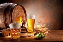 BIRRA ARTIGIANALE - GESCHENK-KASTEN 6 Craft Beers (6x33cl) mit Eimer Kühler für Eis - ROT