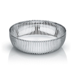 Alessi-Ethno Round perforated basket in 18/10 stainless steel