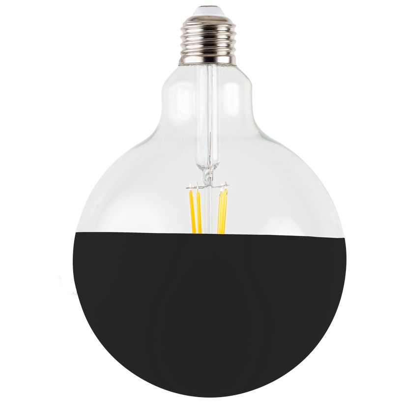 partially colored led bulb - black maria