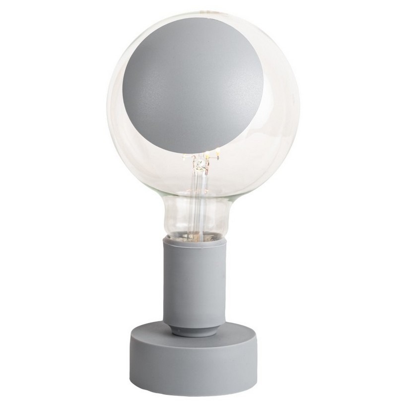 table lamp with led bulb - sofia grey