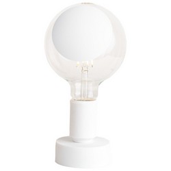 Filotto Filotto - Table Lamp Holder with Matching Bulb - White Sofia