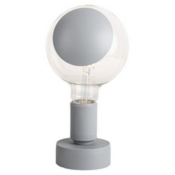 Filotto Filotto - Table Lamp Holder with Matching Bulb - Grey Sofia