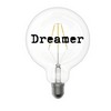 photo Sujet - Ampoule LED avec écriture - Tattoo Dreamer 1
