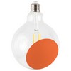 photo partially colored led bulb - sofia orange 1