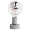 photo Filotto - Lampe de Table avec Ampoule LED - Fleur Grise 1