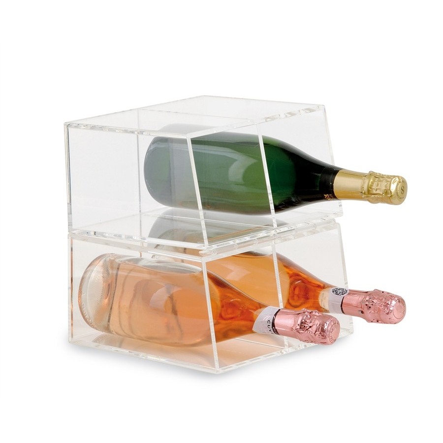 Acrylic wine cooler 4 bottles