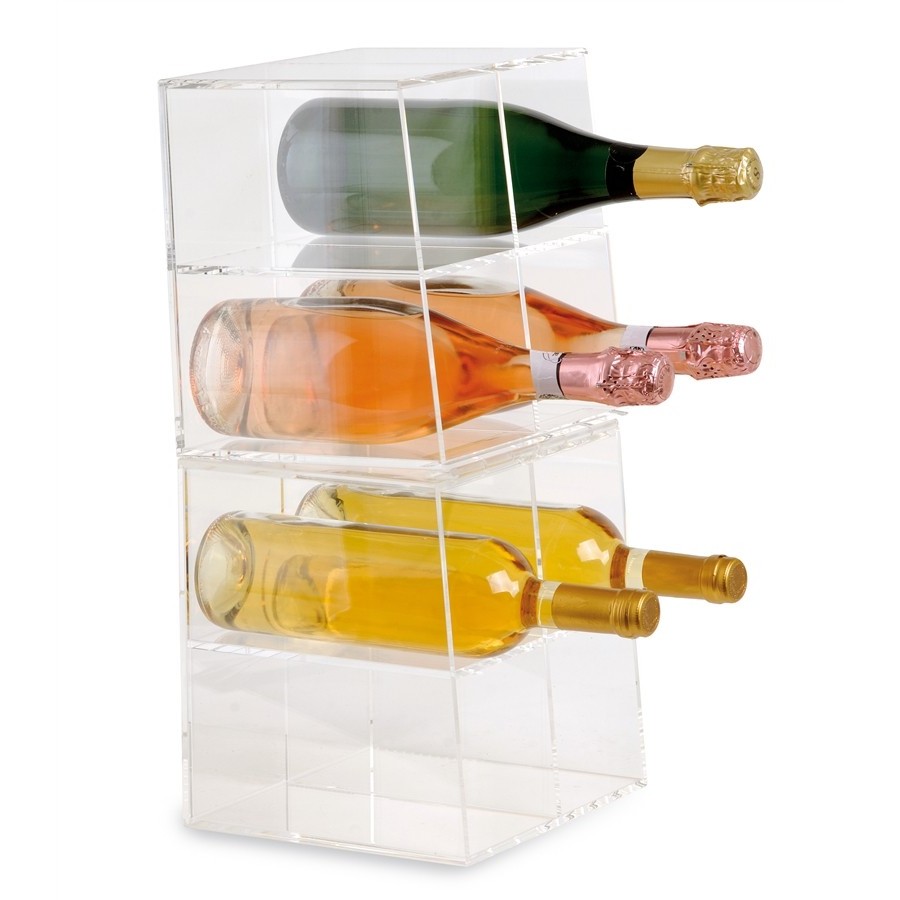 Wine cellar in metal and cork for 9 bottles