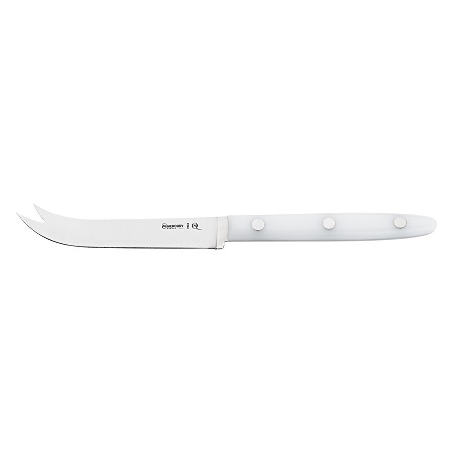 Double-Pointed Knife 11 cm for Cutting and Serving - Stainless Steel Satin Finish - Delfino Line -