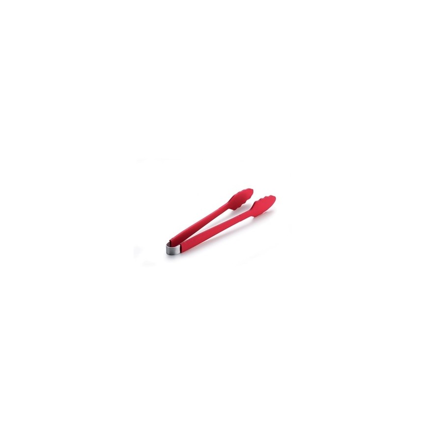 practical silicone tongs - red