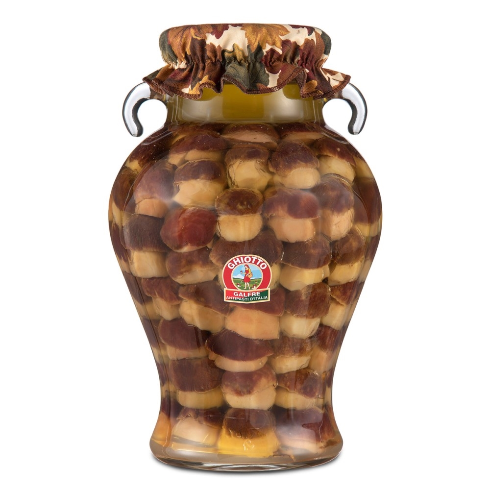 Whole Porcini Mushrooms in Olive Oil - Amphora Jar 4 Kg