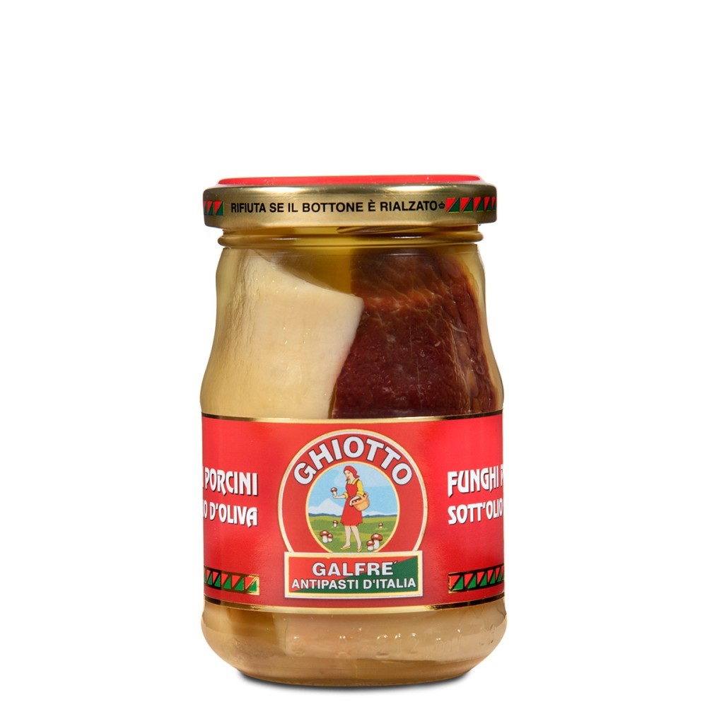 Sliced ??Porcini Mushrooms in Olive Oil - 190 g bottle