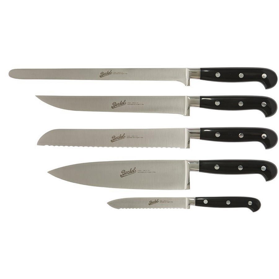 Berkel - Adhoc Set of 5 Black Chef Knives