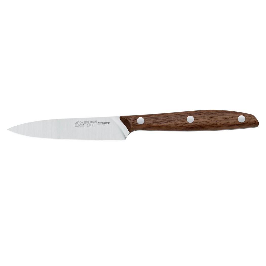 1896 Line - Straight Paring Knife CM 10 - Stainless Steel 4116 Blade and Walnut Handle