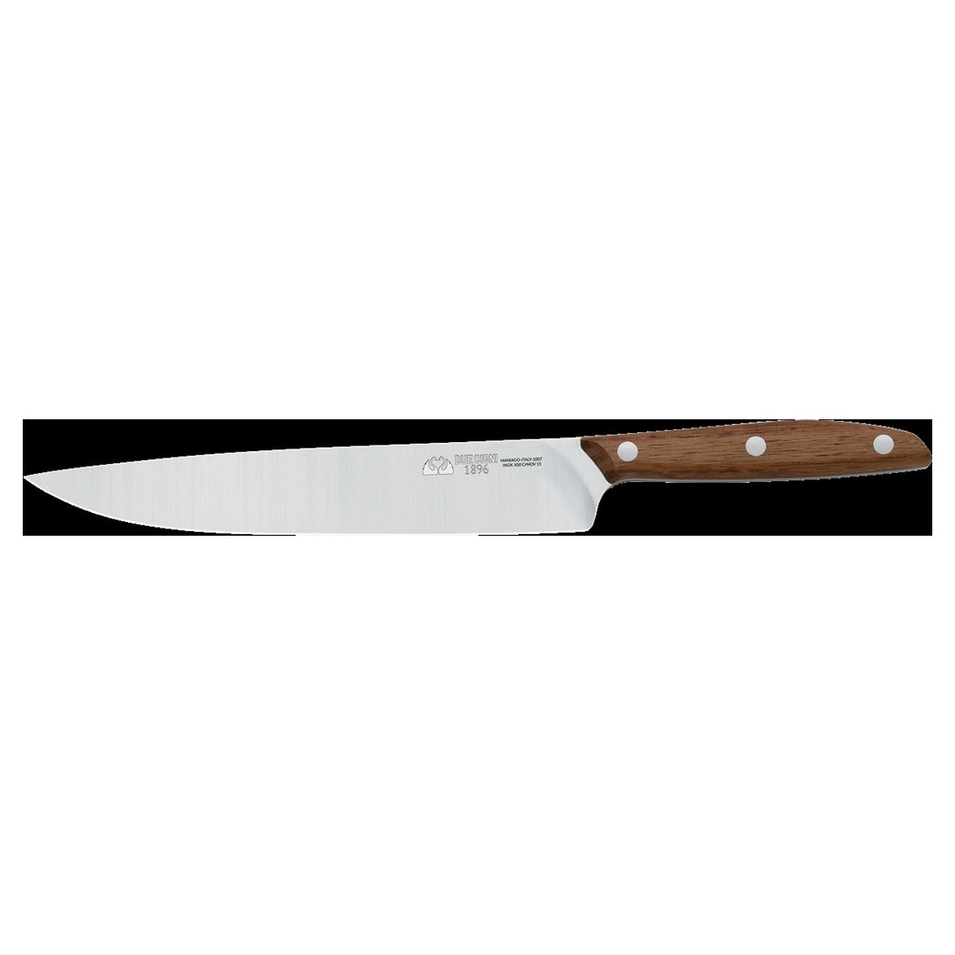 Ham Knife 25 cm Stainless Steel Satin Line Finitiura Delfino Handle White