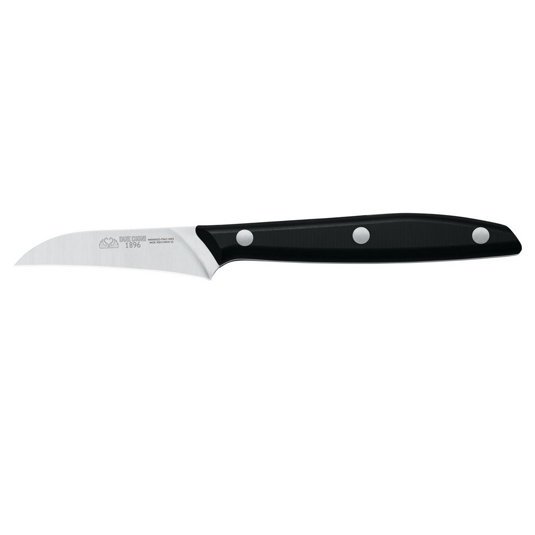 1896 Line - Curved Paring Knife CM 7 - Stainless Steel 4116 Blade and POM Handle