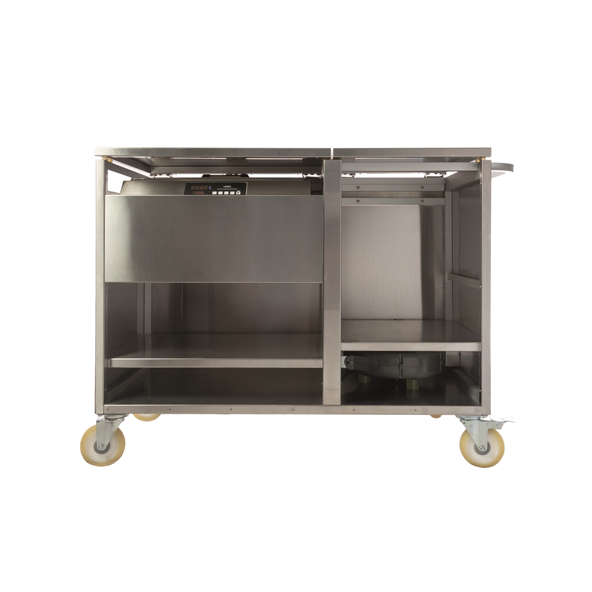 Mobile Station for Sous Vide Cooking in Stainless Steel - Housings for Sous-Vide and Vacuum Machine