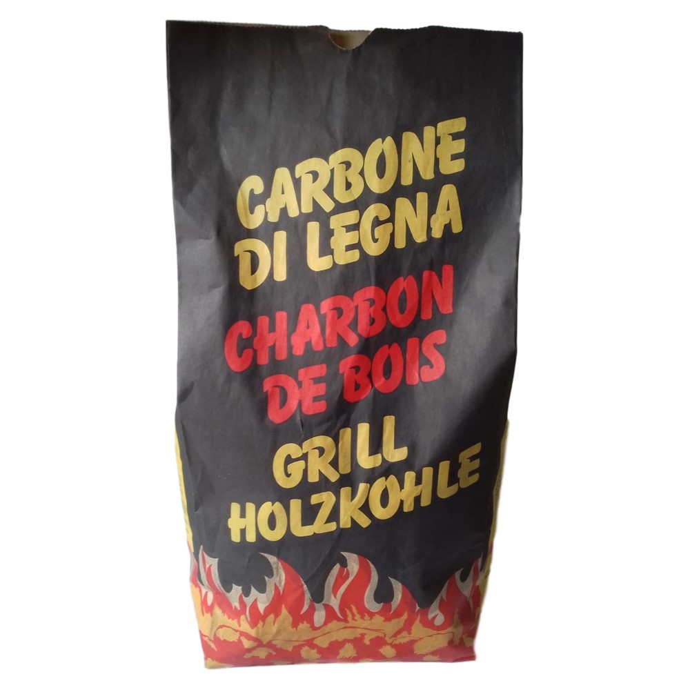 Charcoal for Barbecue Special Grill of Firewood Pure - 2 kg Bag