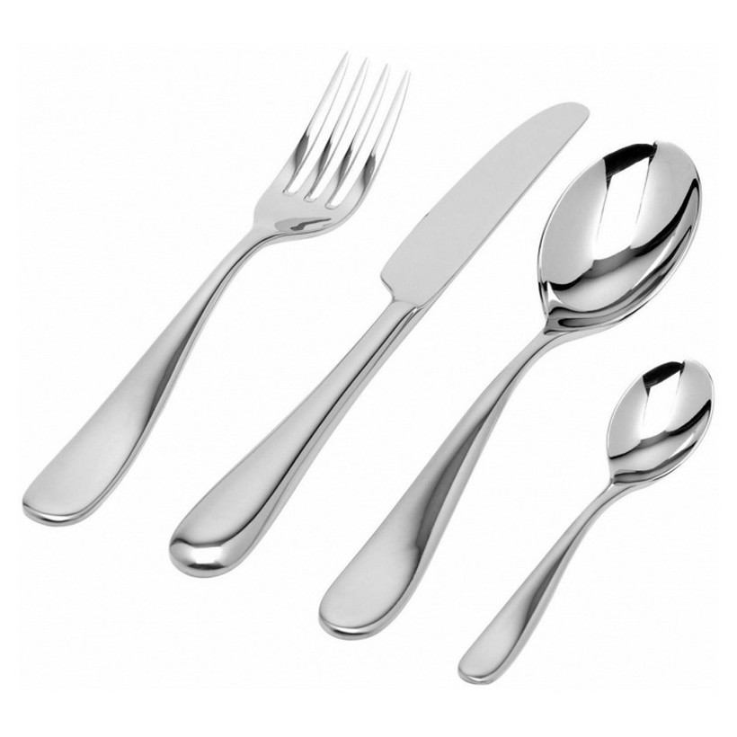 Alessi-Nuovo Milano Cutlery set in 18/10 stainless steel