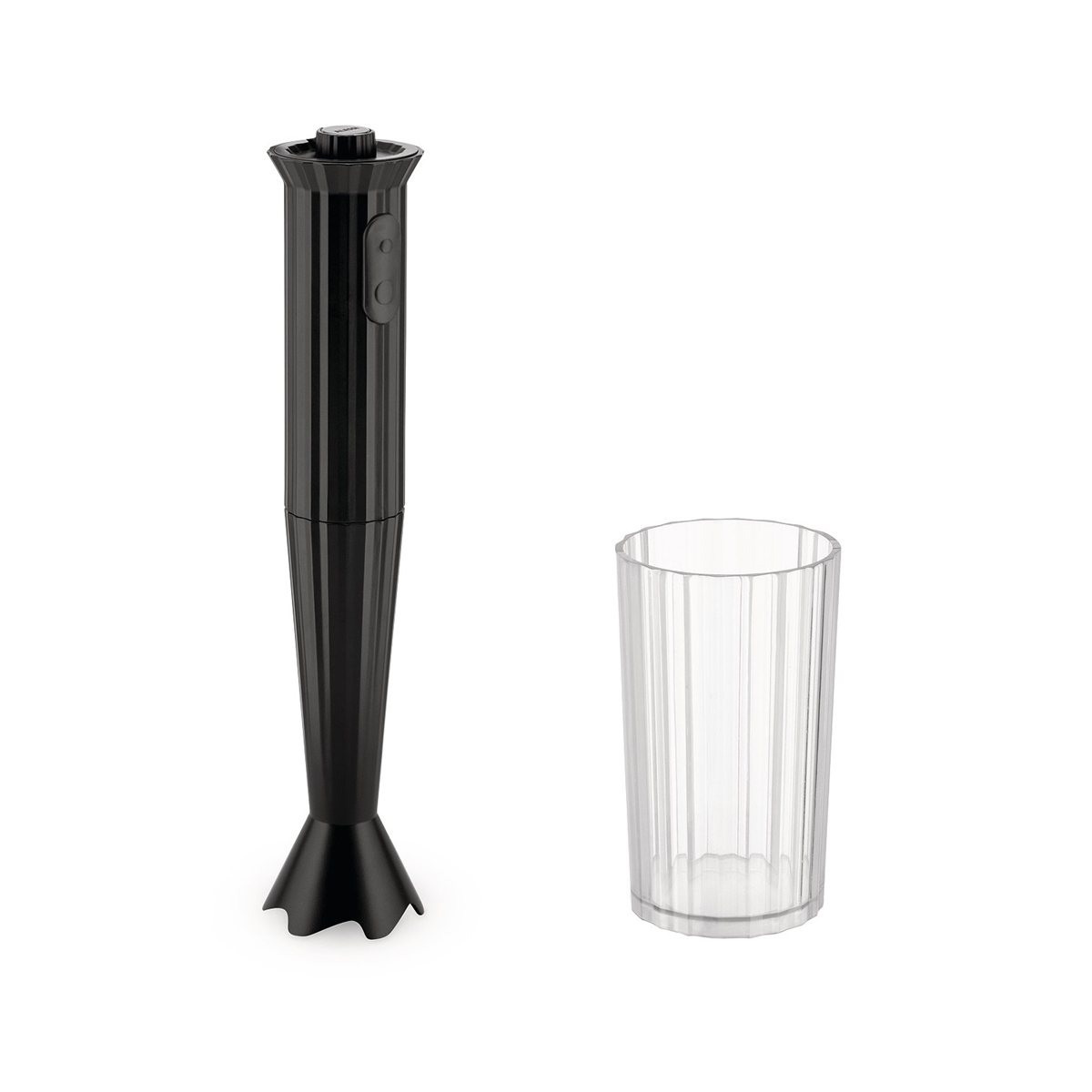 photo Alessi - Plissè - Hand blender in thermoplastic resin with graduated cup - 500 W - Black