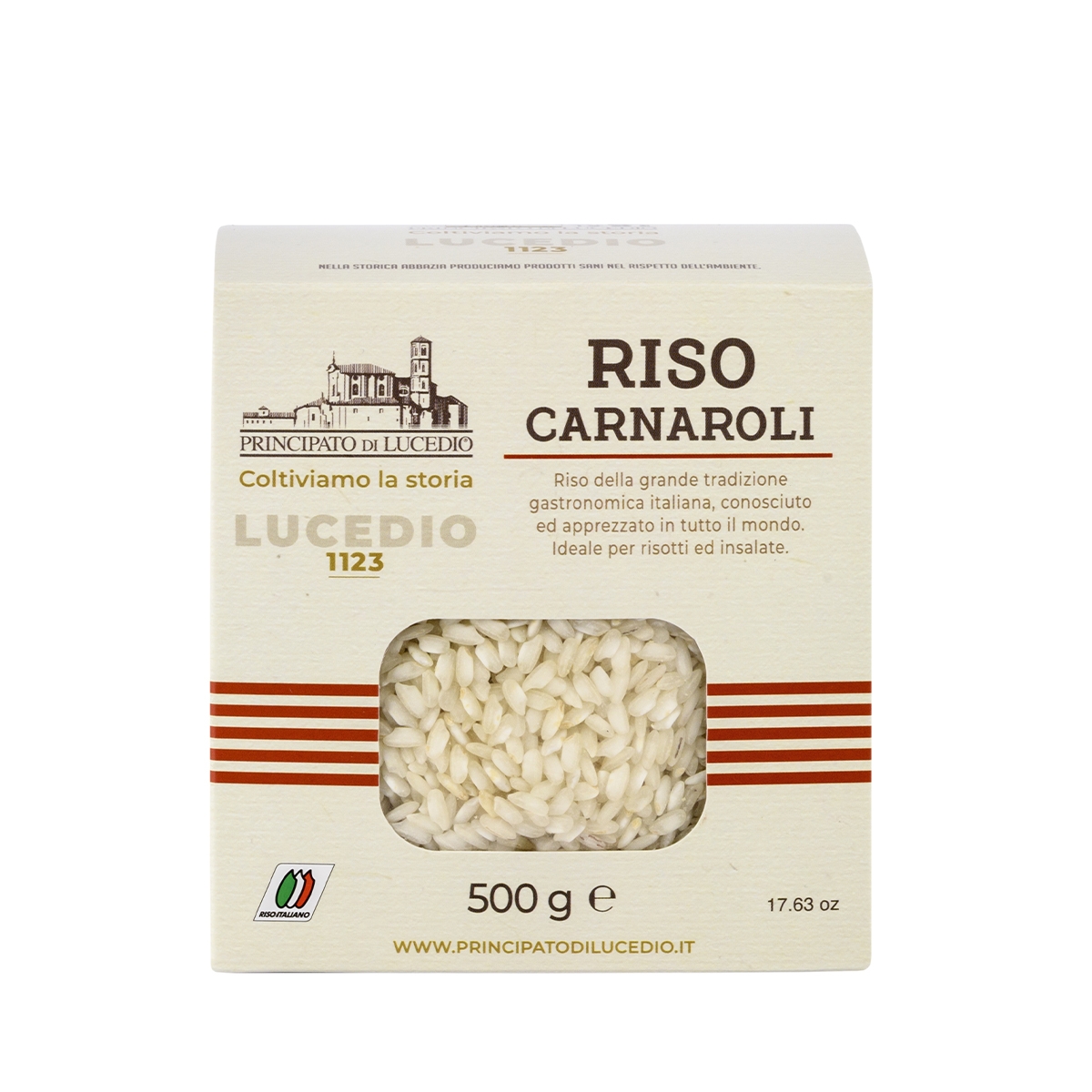 Carnaroli rice - 500 g - Packaged in a protective atmosphere and cardboard box
