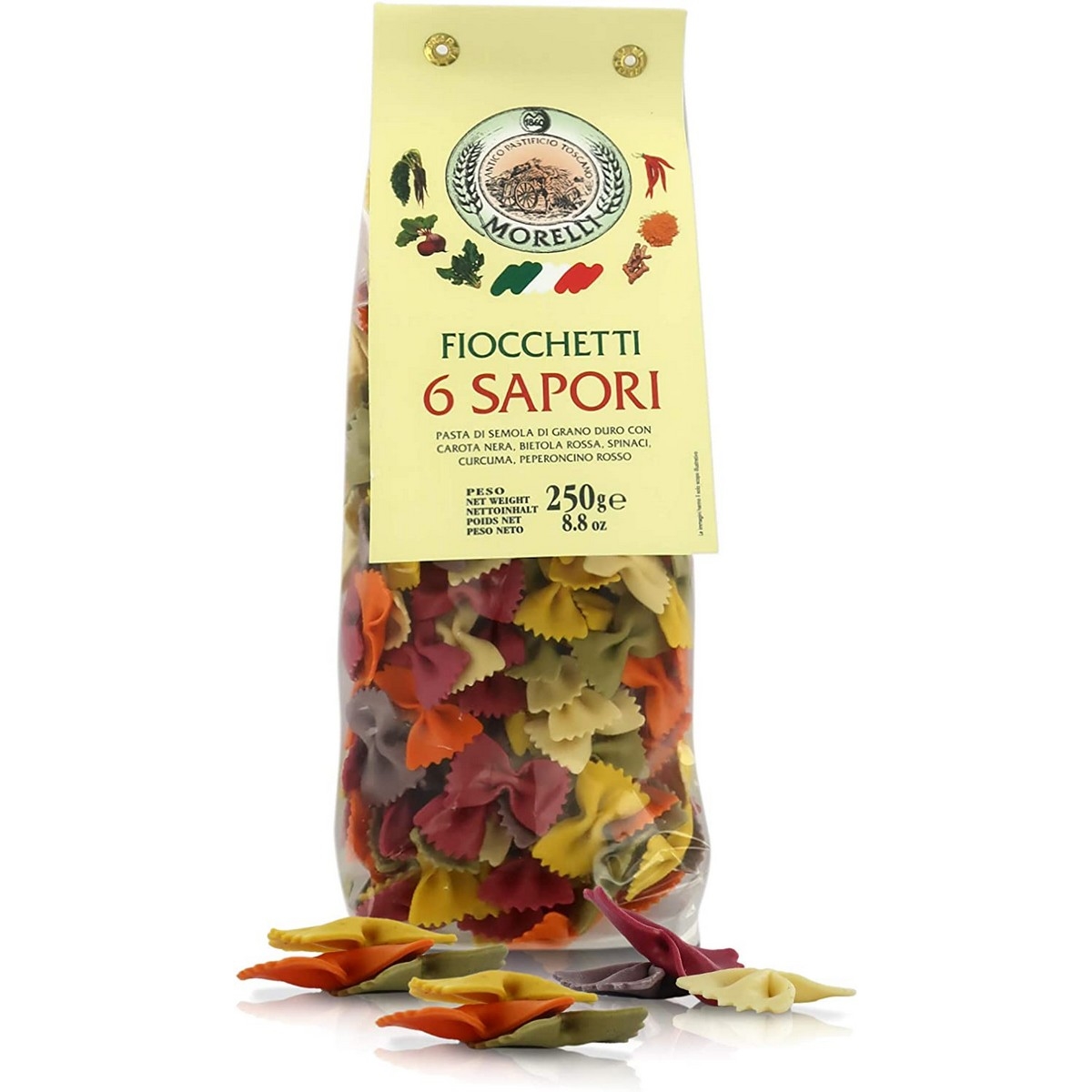 multicolored - 6 flavors - flakes - 250 g