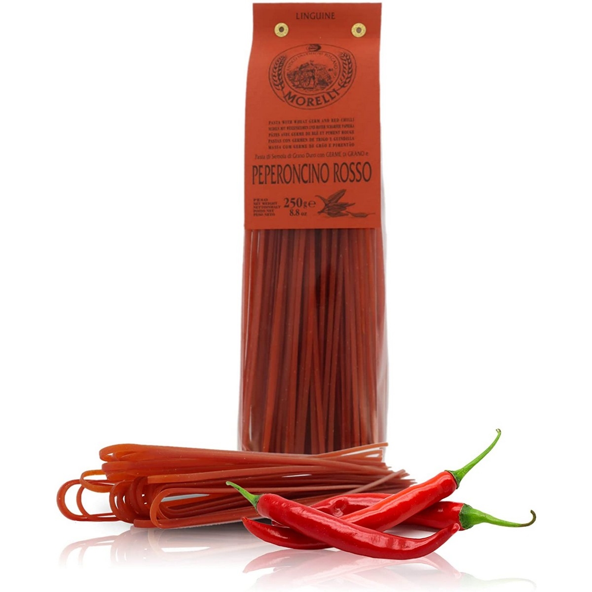 photo Antico Pastificio Morelli - Flavoured Pasta - Red Chilli Pepper - Linguine - 250 g
