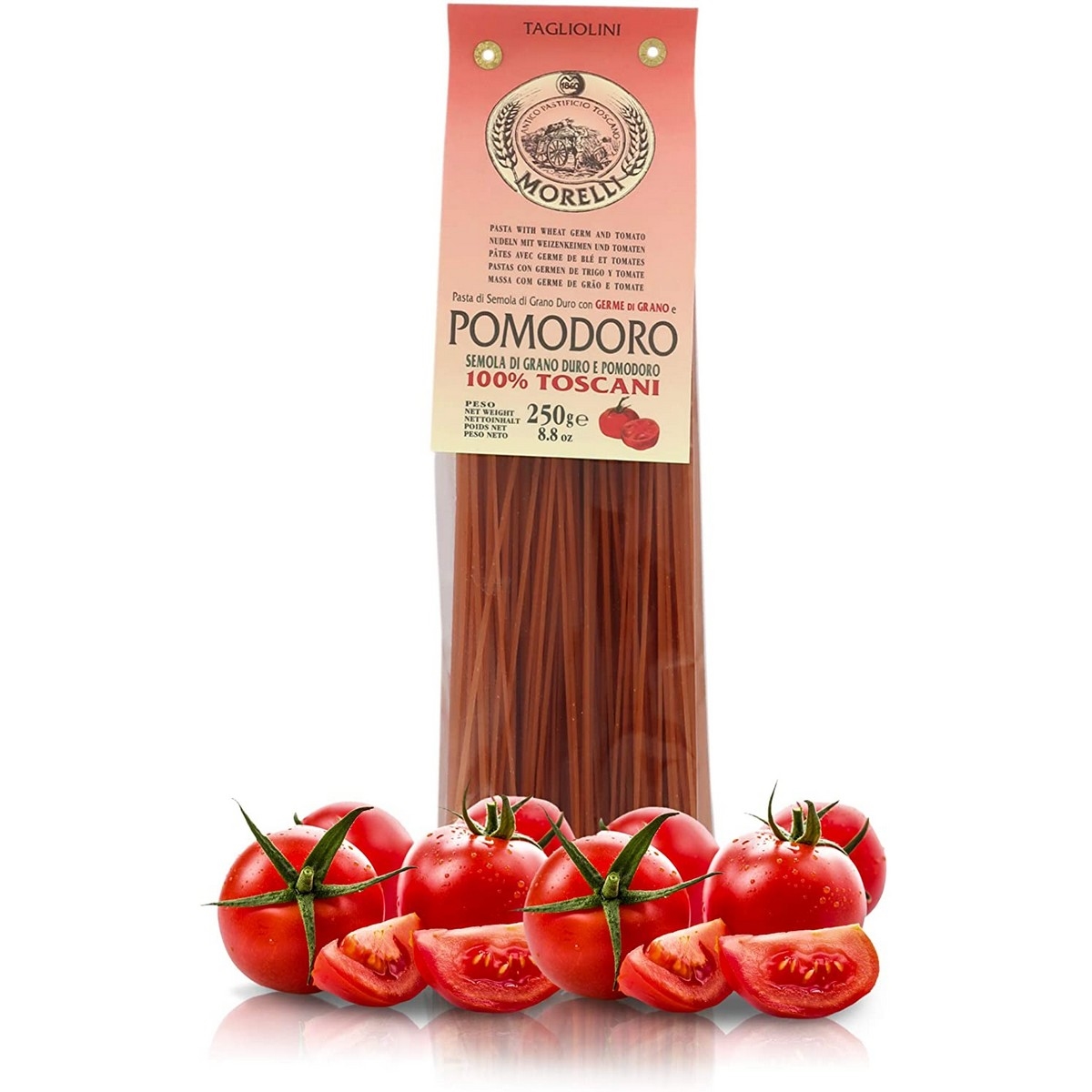 Antico pastorio morelli - pasta con sabor - tomate - tagliolini - 250 g