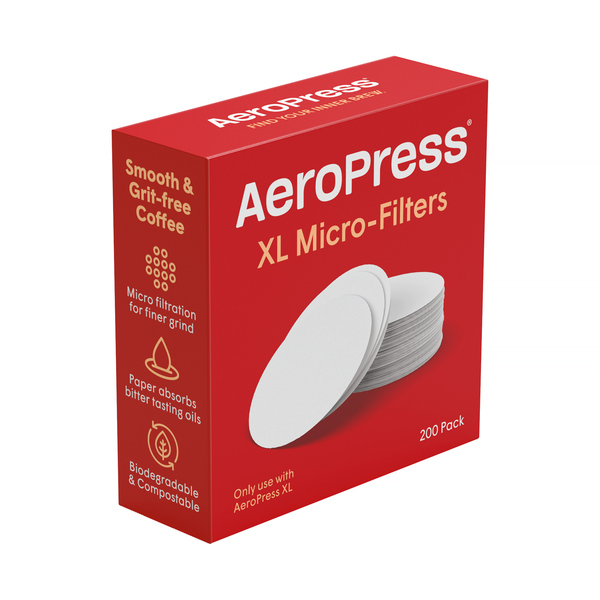 AeroPress - Pacote de 200 filtros de reposição para cafeteira AeroPress XL