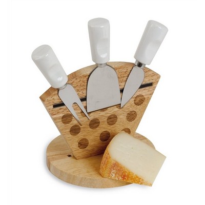 Renoir Cheese Set with 3 Cheese Cutters