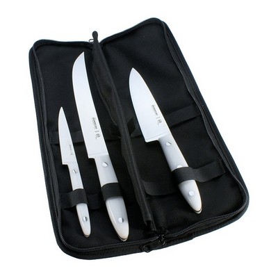 Chef Knife Sets with Clutch - Paring Knife Kitchen Knife Roast and 15 cm - Handle White