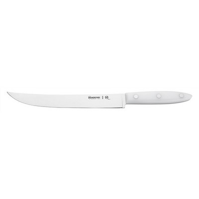 Arched Knife Blade Roast for 21 cm Stainless Steel Satin Finish Line Delfino Handle White