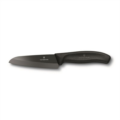 Paring knife with ceramic blade black