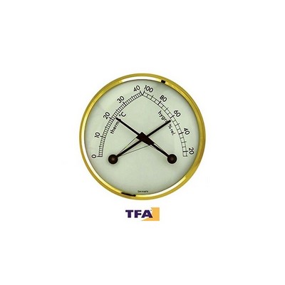YesEatIs TFA - Termohigrômetro com moldura de latão