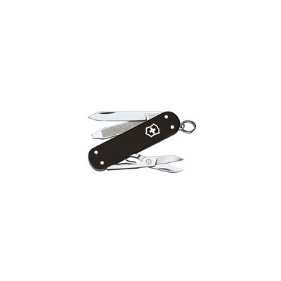Victorinox - CLASSIC SD ALOX - Multipurpose with blade, file, screwdriver and scissors - BLACK
